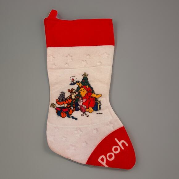 Other - Vintage Disney Winnie The Pooh Christmas Felt Christmas Stocking Tigger Piglet
